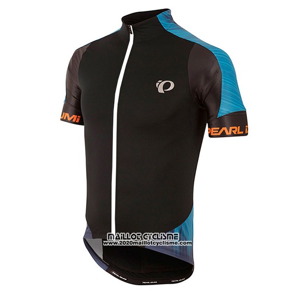 2017 Maillot Ciclismo Pearl Izumi Noir et Bleu Manches Courtes et Cuissard